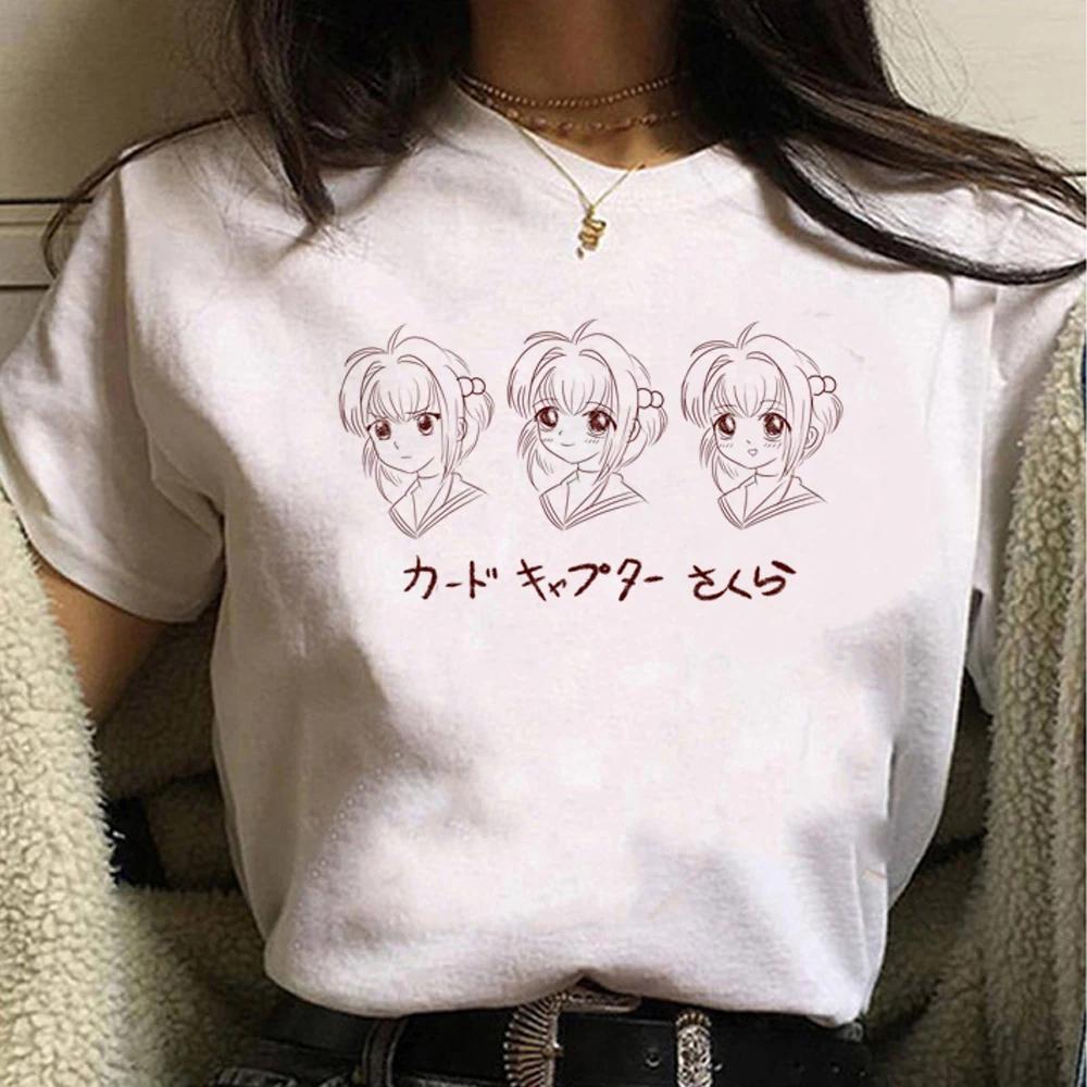 Cardcaptor Sakura trička dámská anime letní tričko dívka anime streetwear harajuku oblečení