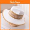 Summer Mens Weave Wide Brim Sun Hat With Foldable Design For Beach And Travel