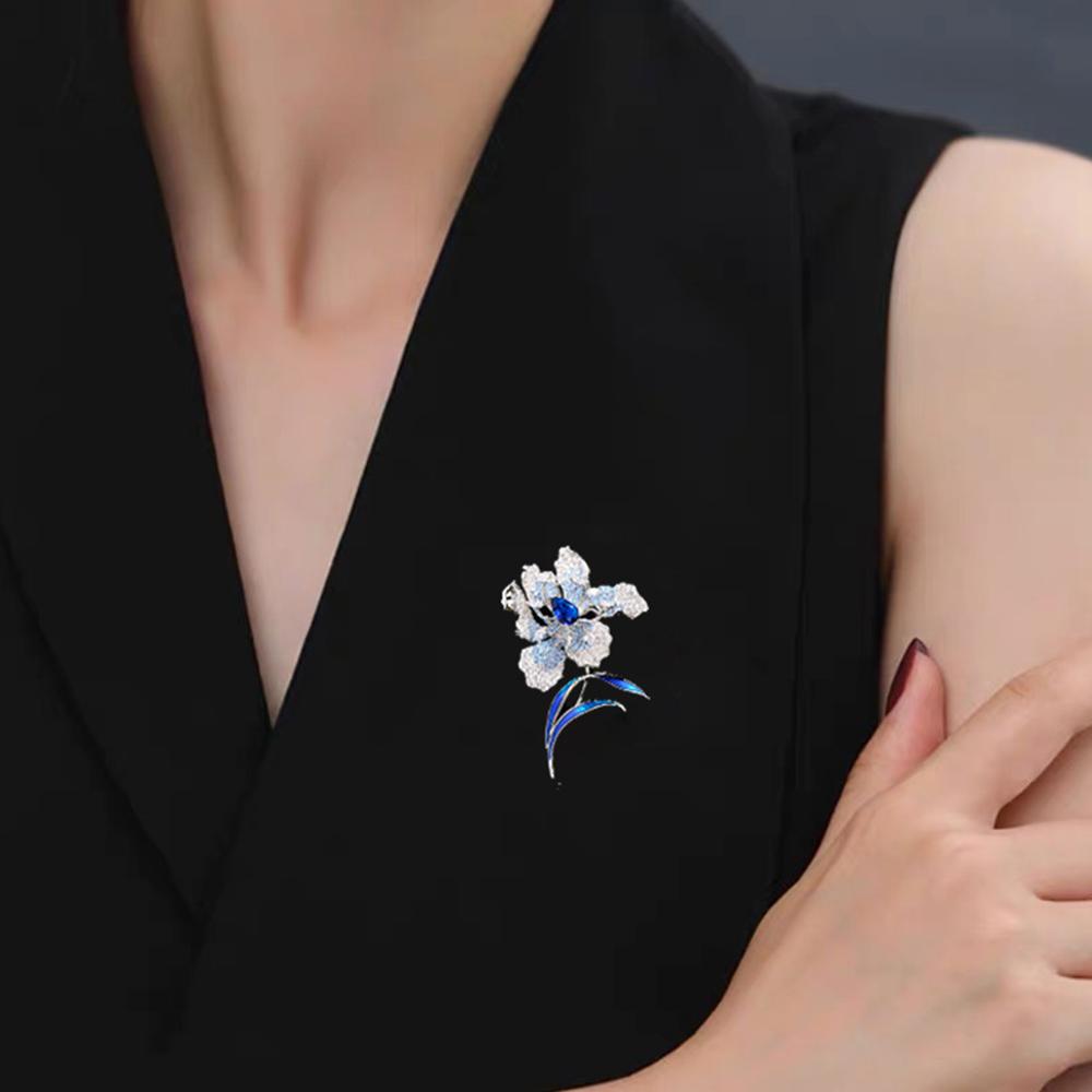 Fashion Crystal Flower Brooch Pin Rhinestone Brooches Wedding Jewelry Gift Party