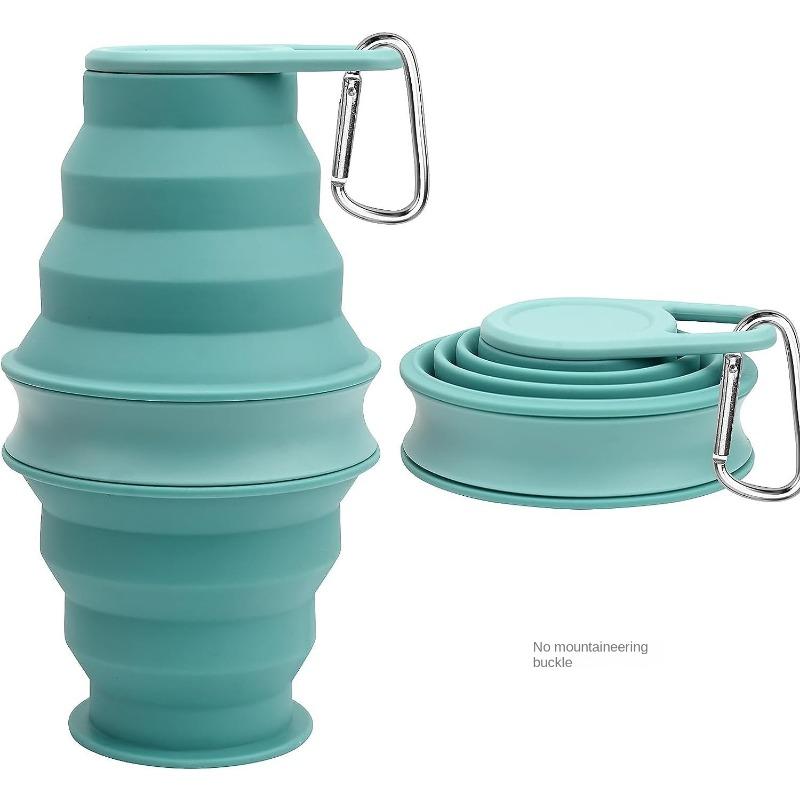 Outdoor Travel Folding Sports Bottle Portable Ultra-Thin Cycling Fitness Silicone Gift Cup