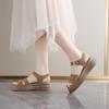 Fashion Women's Sandals Summer New Fashion Retro Thick-soled Platform Sandals Women's Luxury Open Toe Casual Beach Flat Women's Shoes