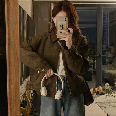Women's Retro Suede Jacket - Melaleuca Chic, Cool, & Sassy Spring/Autumn Leather
