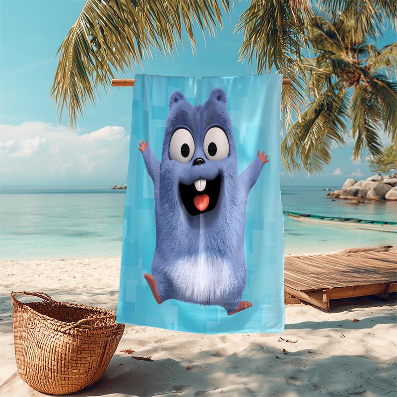 1Pc Bear Friends Adventure Beach Towel Microfiber Beach Towel Thin Absorbent For Beach Swimming Yoga Bath Sports 0917190