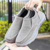 Men's Spring Slip-on Walking Shoes: Breathable Mesh, Lightweight, Large Size, Perfect for Middle-aged & Elderly Casual Wear.
