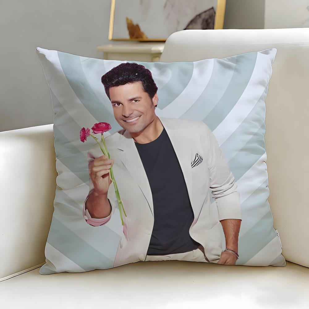 popular singer Chayanne Chiquito Cushion Cover Soft EasyWash Pillow Case Versatile for Couch Bed Travel and Office