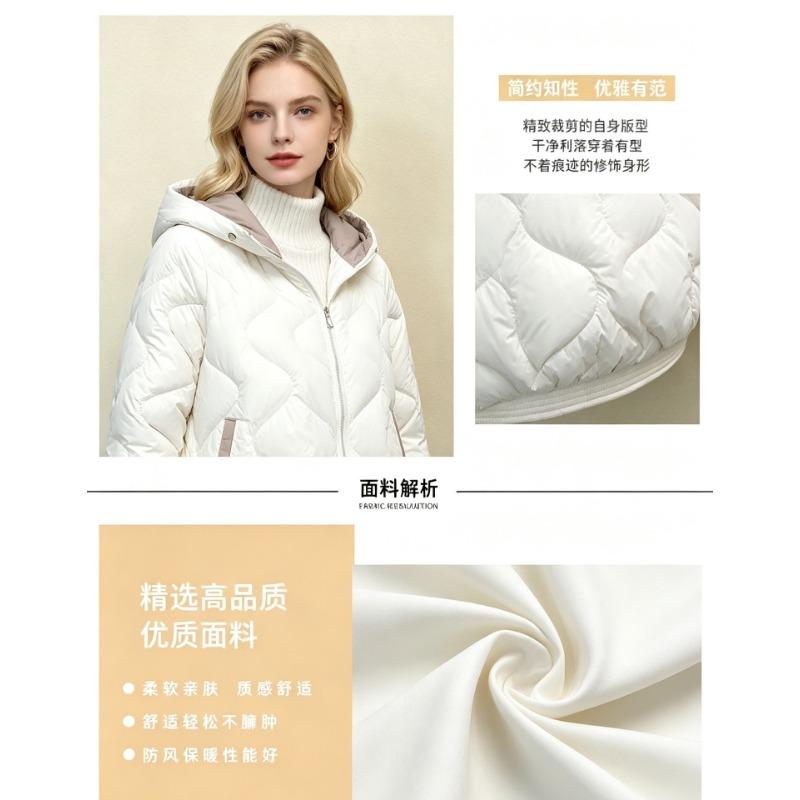 Women S Short Hooded Cotton Padded Winter Casual Coat