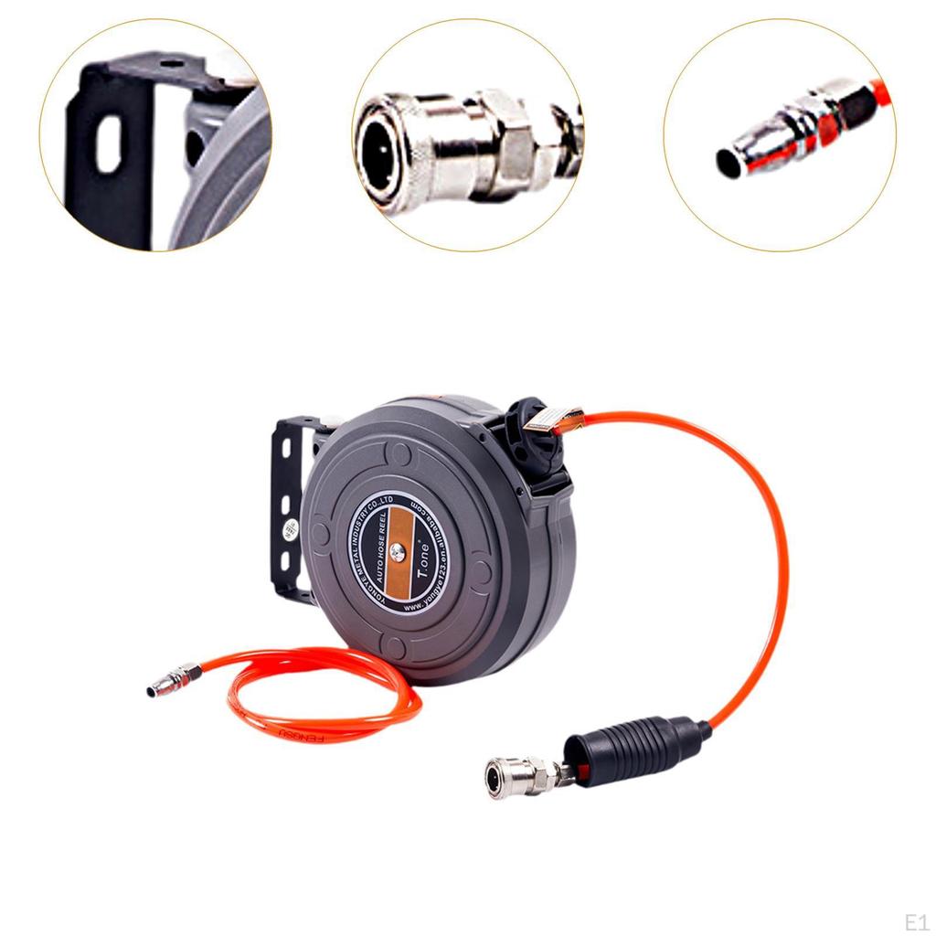 Retractable Air Hose Reel Drum for Garage Car Repair Shop Workshop