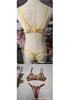 Floral Underwire Bra & Thong Set - Enhances Bust Appearance