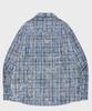 SAINTPAIN Sp Overdid Check Oversized Shirt Blue