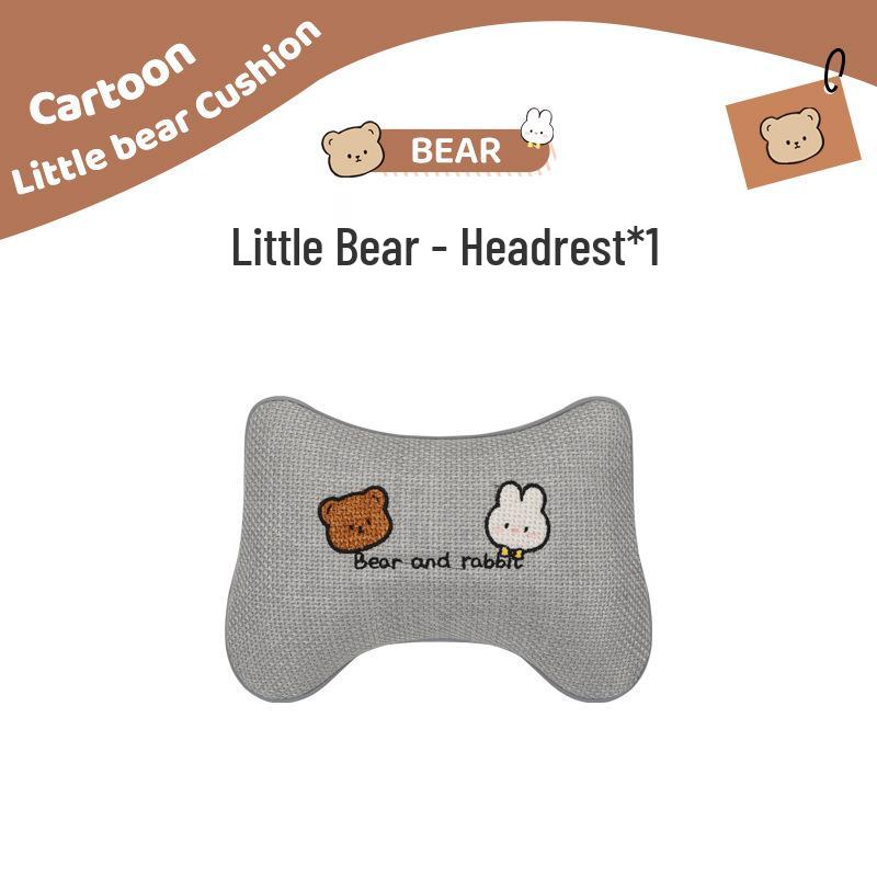 Pernă Scaun Auto Desen Animat - Universală, Bumbac-In Respirabil, Husă Scaun Spate pentru Patru Sezoane