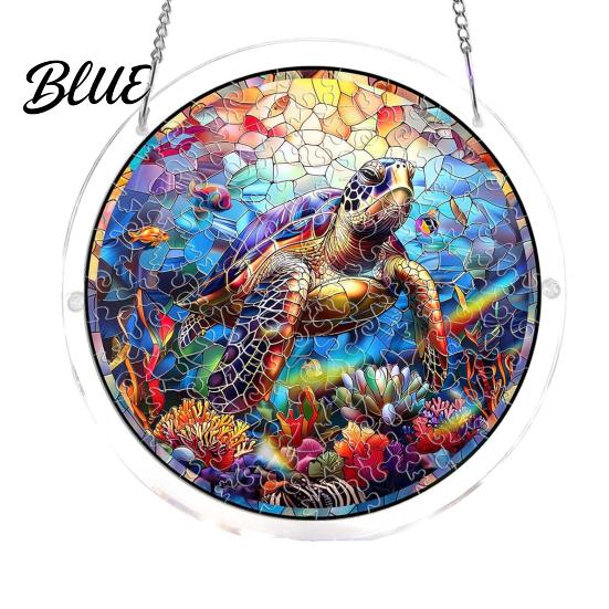 Father Day Decorative Puzzles Craft Jigsaw 83 Suncatcher Puzzle Acrylic Pcs DIY Kit for Gift For Women Adults