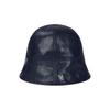 VARZAR VZ Studded Vegan Leather Tulip Hat Navy