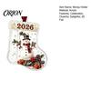 Holiday Tree Hanging Decor Christmas Stocking Money Holder for Tree, 2D Acrylic Sock Shaped Cash Decorative Ornament Gift Xmas Stuffers, Party Favors