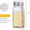 Glass Salt & Pepper Shaker with Lid - Kitchenware Seasoning Bottle for BBQ & Condiments