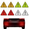 PAVIKE Reflective Tape, Triangle, Reflective Car Stickers, 8 Pieces, Reflective Stickers, Car Window, Outdoor,