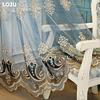 1PC LOZUJOJU 10-20% Blackout European High-end Embroidered Sheer Curtain for Living Room Bedroom Home Decor