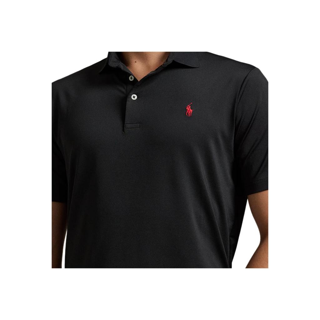 Polo Ralph Lauren Solid Color Logo Embroidered Short Sleeve Polo Shirt Men tops Black 710864868-003