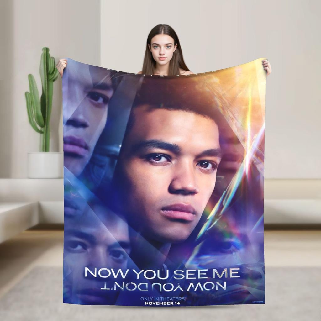Now You See Me 3 Movie Blanket Quality Warm Soft Throw Blanket Winter Picnic Bedroom Graphic Bedspread
