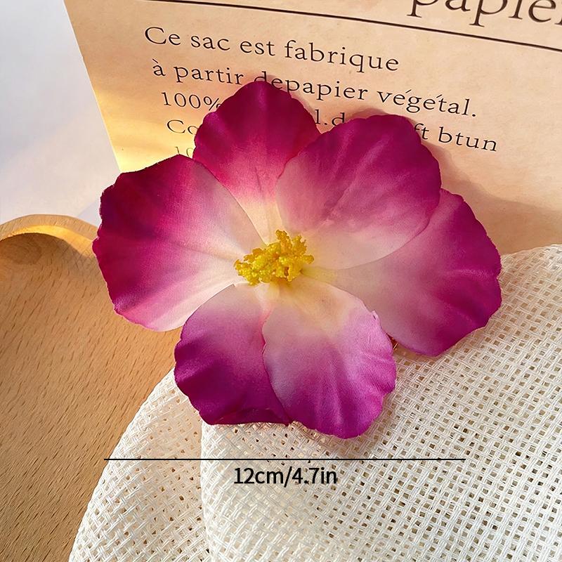 Plumeria Hibiscus Flower Hair Clip Hawaiian Flower Side Bangs Clip For Women Seaside Beach Hibiscus Flower Hairpin Headband