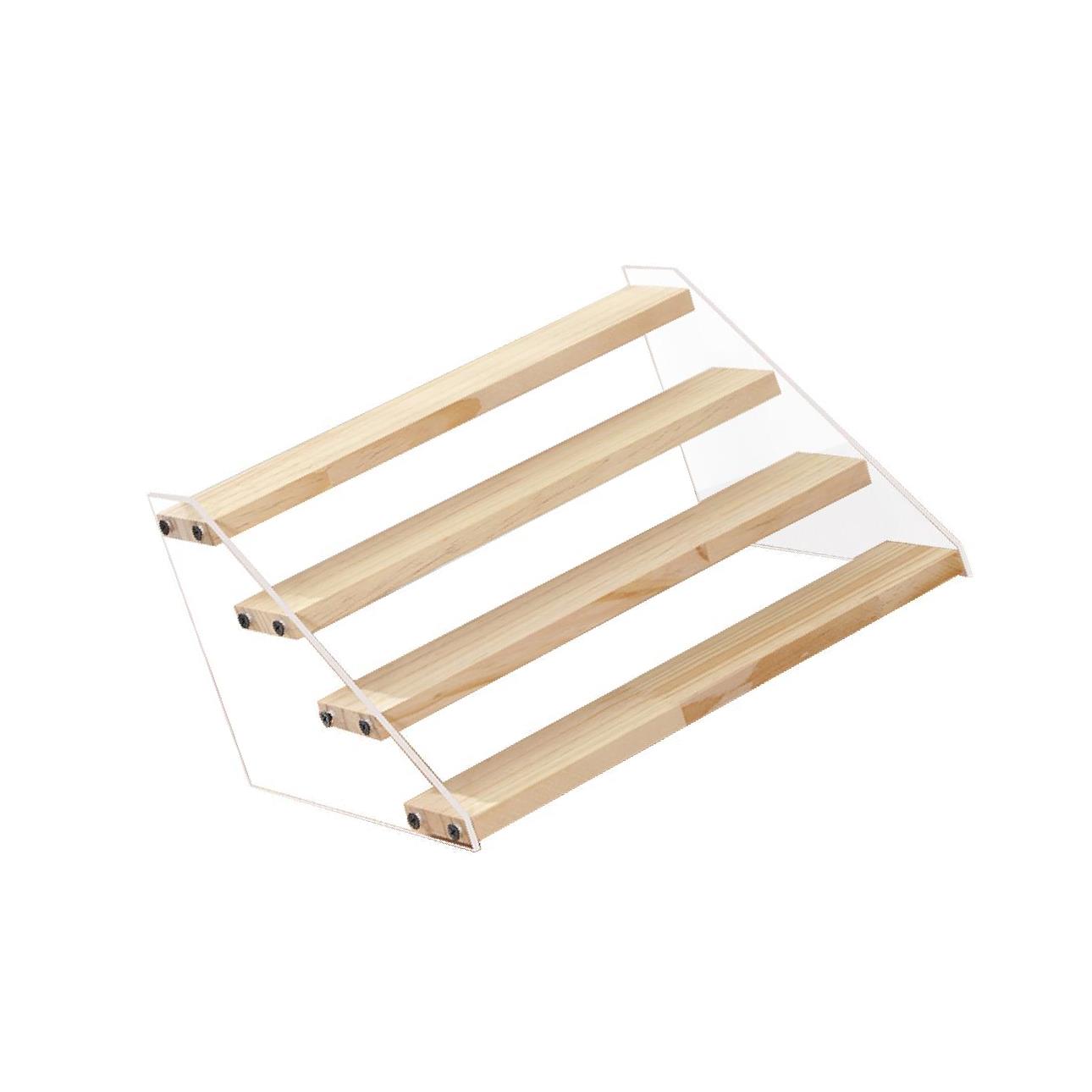 Acrylic Riser Counter Jewellery Display Stand Rack 30.5x7.5x5.5cm
