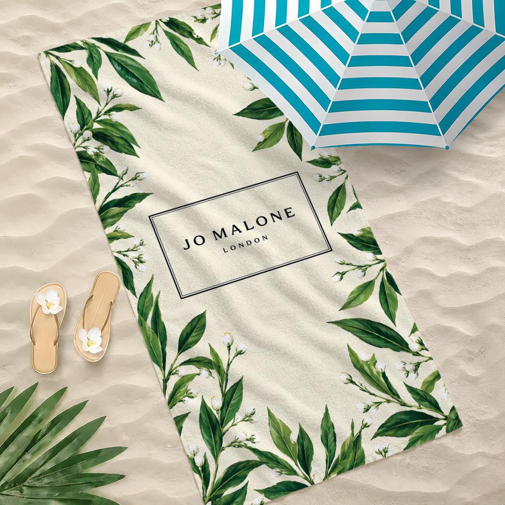 Brand Jo Malone London Towel Microfiber Beach Towel Quick Dry Absorbent Soft for Swimming Yoga Resort Travel Camping