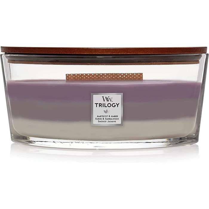 Bougie Parfumée - Woodwick - Trilogy Amethyst Sky - 453,6g - Vegan - Cruelty Free