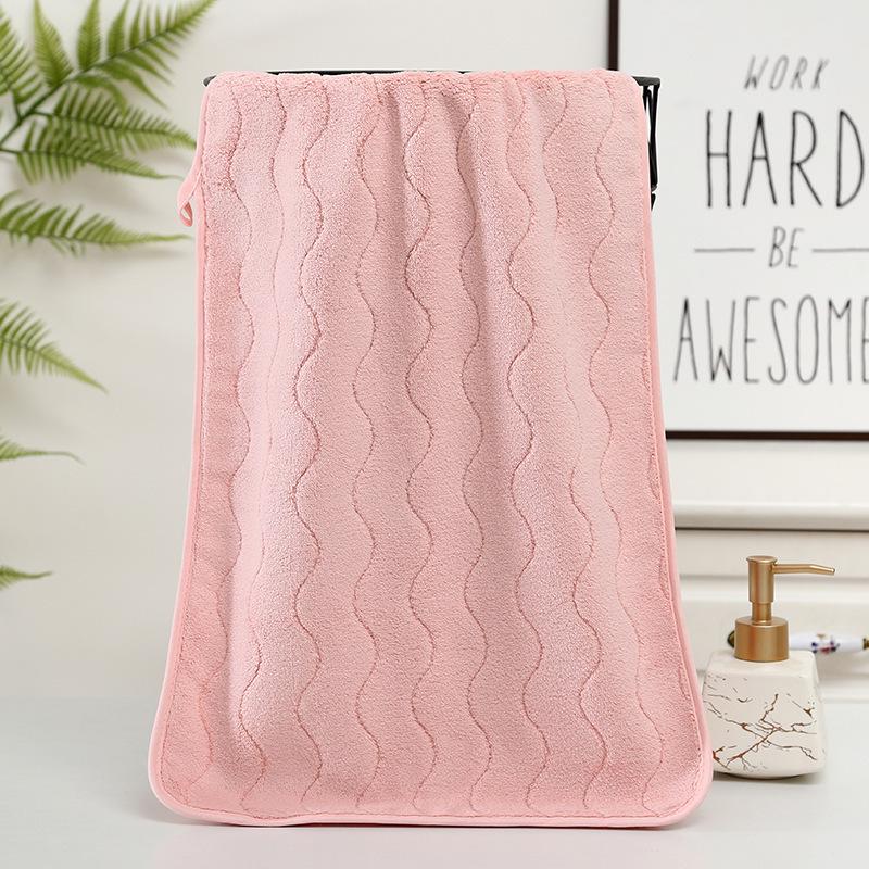 Thick Coral Fleece Face Towel - Soft, Absorbent & Quick-Drying for Couples