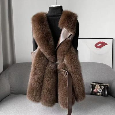 Vest for Women Oversize Thickened Winter Short Fur Solid Color V Neck Casual Sleeveless Tops Vest