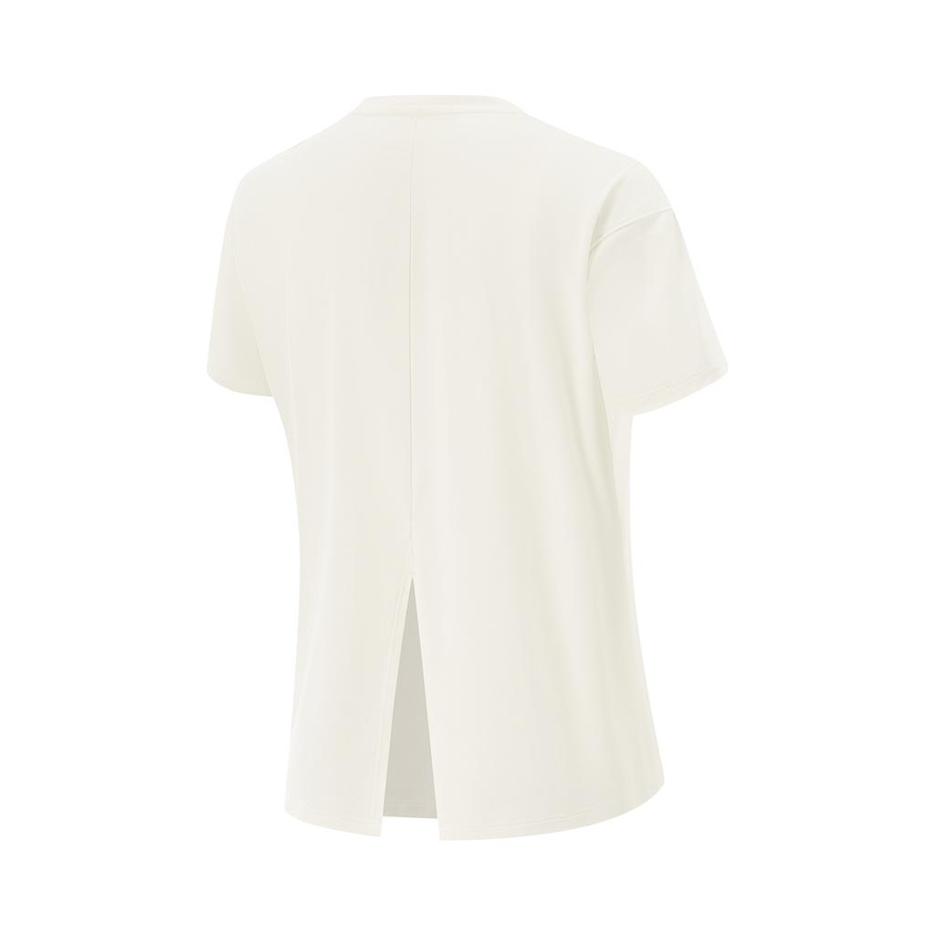 Li Ning Fitness Series Letter Round Neck Ice Silk Quick Dry Cool Comfortable Breathable Versatile Short Sleeve T-Shirt Women T-Shirts ATSV506-1