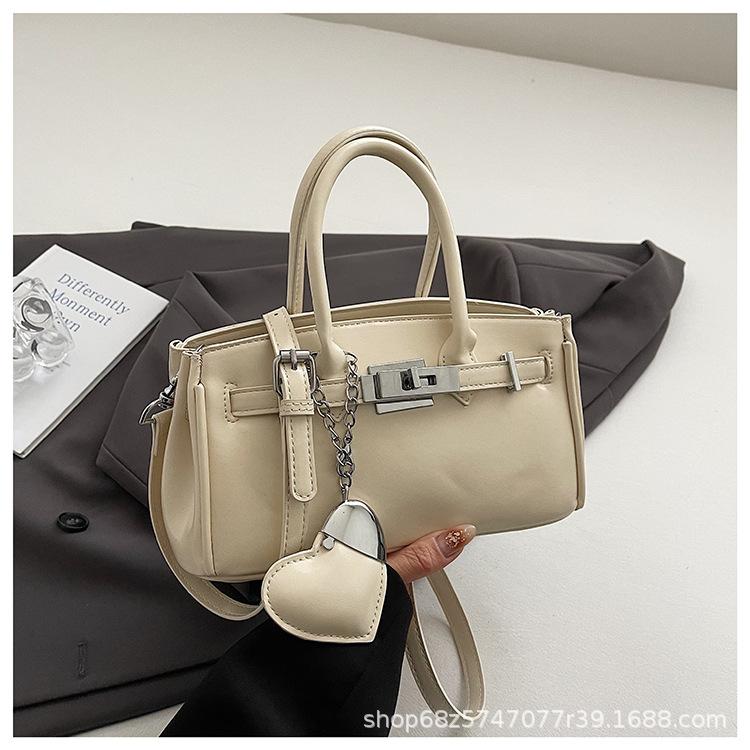 This Year's Popular Handbag Women's 2025 New Foreign-style Oil Wax Leather Messenger Bag Niche Design Shoulder Messenger Bag
