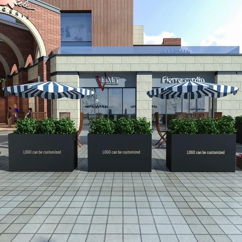 Коммерческая уличная железная коробка-плантатор, разделитель