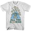 Fit 1969 Sesame Street Classic American Animated Cartoon Retro Unisexs and Unisexs LooseFitting Trendy Pure Cotton Tees