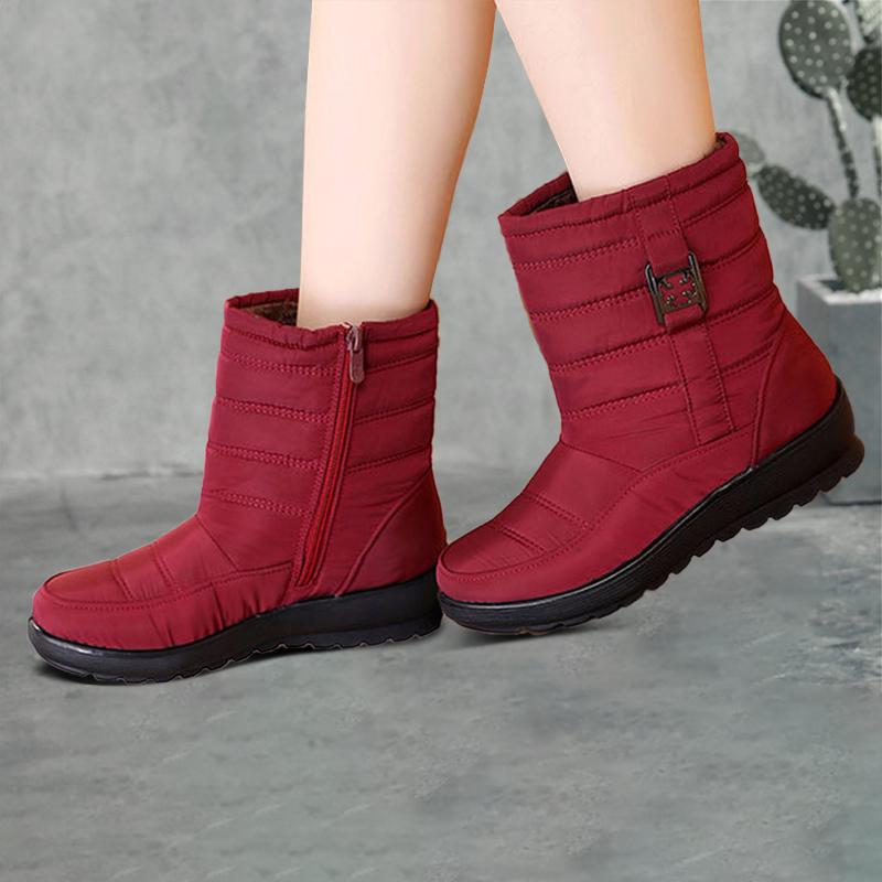 Buy Women Winter Boots Snow Boots Plus Fur Warm Women Boots Side Zipper