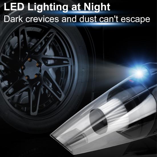 

Автомобильный пылесос со светодиодной подсветкой, 120 Вт, высокая мощность, 2000 мАч, беспроводной перезаряжаемый портативный пылесос двойного назначения с сильной мощностью всасывания, автомобильные принадлежности