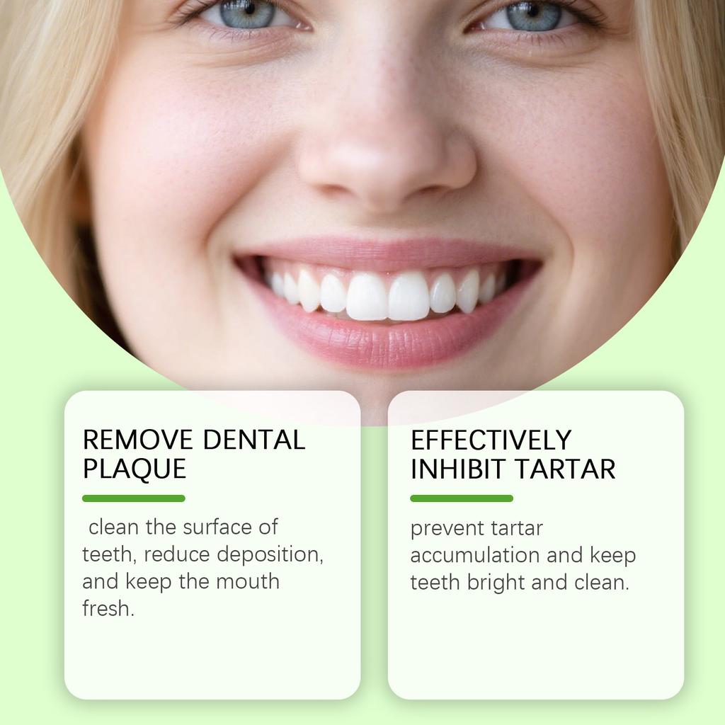 Aloe und Minze Whitening Zahnpasta Ist Sicher, Schützt das Zahnfleisch, Erfrischt den Atem, Bleicht die Zähne, Korrigiert gelbe Zähne und Reinigt die Zähne.