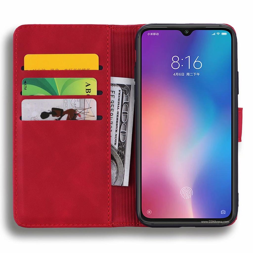 Suitable for Xiaomi 10lite Mobile Phone Leather Case Redmi Note9S Retro Matte Embossed Card Wallet Case