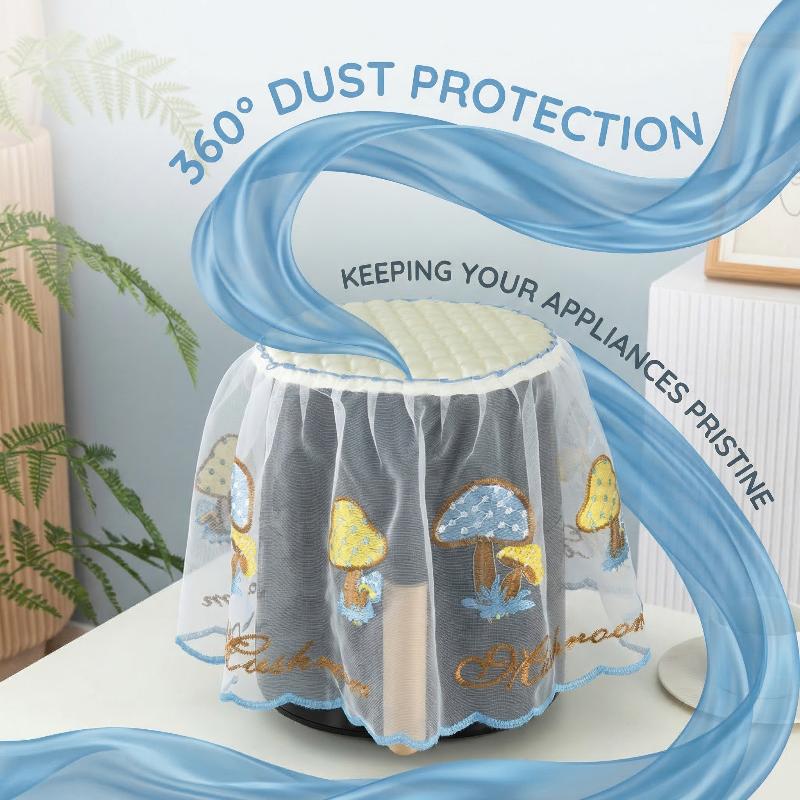 1PCS Dust Cover for Air Fryer Rice Cooker Universal Lace Fabric Dust Protector Cover for Kitchen Appliances Decor Cover Cloth