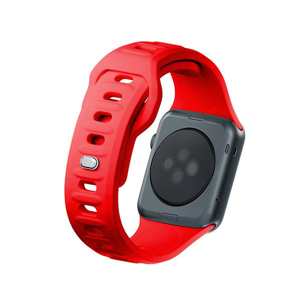 Pasek Silikonowy 3Mk Silicone Watch Strap Do Apple Watch 42/44/45/49Mm Czerwone