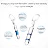Mini Portable Anti-static Keychain Static Eliminator for Car Vehicle Body Static Shock Prevention Great Gift for New Drivers