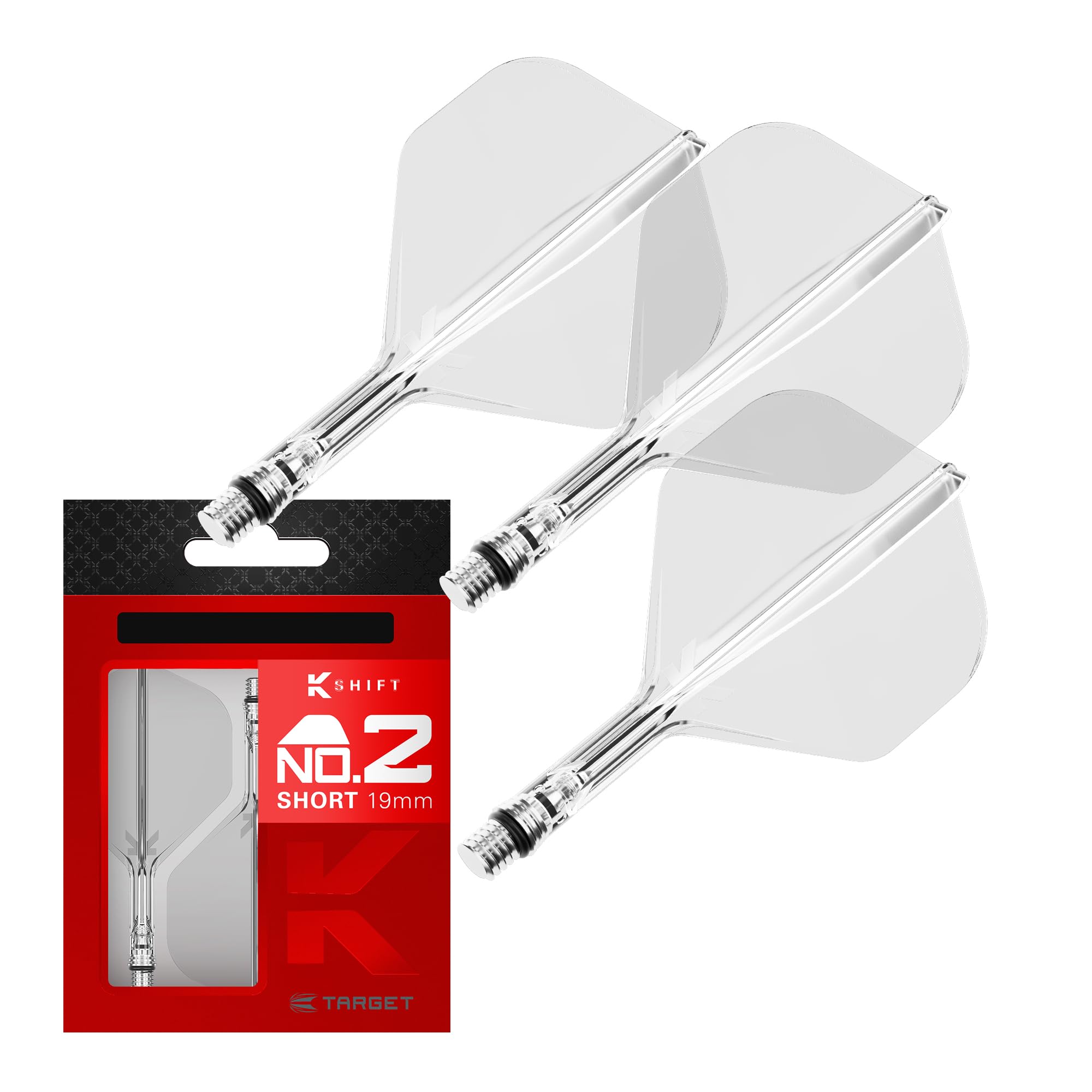 Target K-SHIFT FLIGHT K Shift Flight & Shaft System Shift Spin Base dart accessory NO2 standard clear 19mm