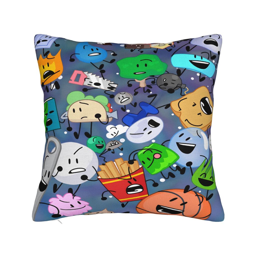BFDI Cartoon Pillow Cover  Kawaii Pillow Case For Sofa Home Decoration Soft Pillowcases Gift