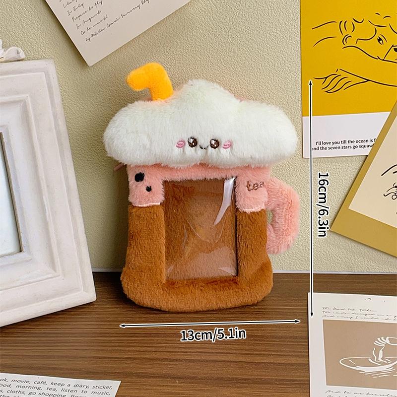 Plush Photocard Holder Cute Photocard Binder 3In Cards Albums For Cards Idol Kpop Cards Protective Case