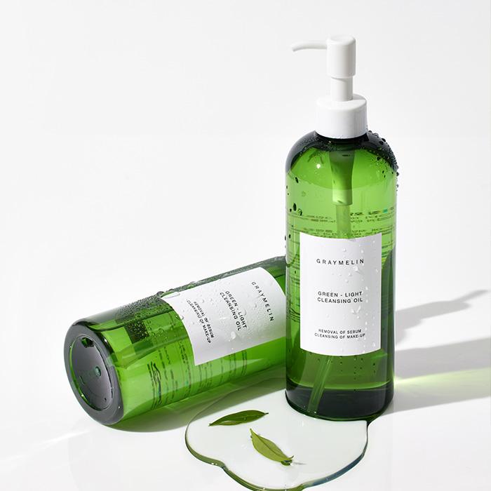 Graymelin Green Light Cleansing Oil – Hypoallergenic Makeup Remover with Natural Oils, Korean