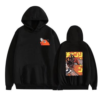 Unisex-Anime-Hoodie mit Kettensägenmann-Motiv, Cartoon-Print, Streetwear-Hoodies für Paare, Männer und Frauen