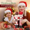 Nutcrackers Figures Wooden Nutcracker Sculpture Christmas Desk Ornament For Table Centerpiece Festive Display Party Home Mantel