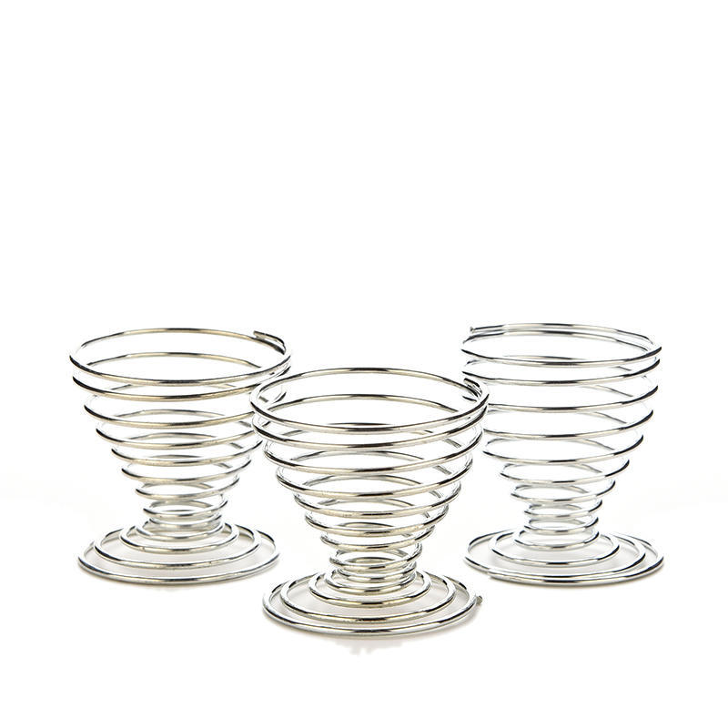 Edelstahl Federdraht Eierbecher Halter Ständer Aufbewahrung 1 Stk