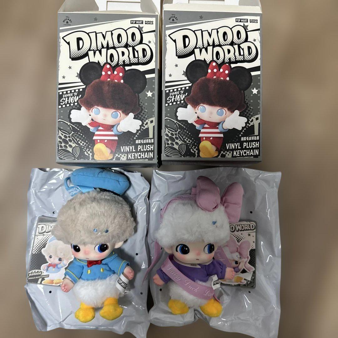 

[USED] DIMOO WORLD Plush Keychain Donald & Daisy POPMART