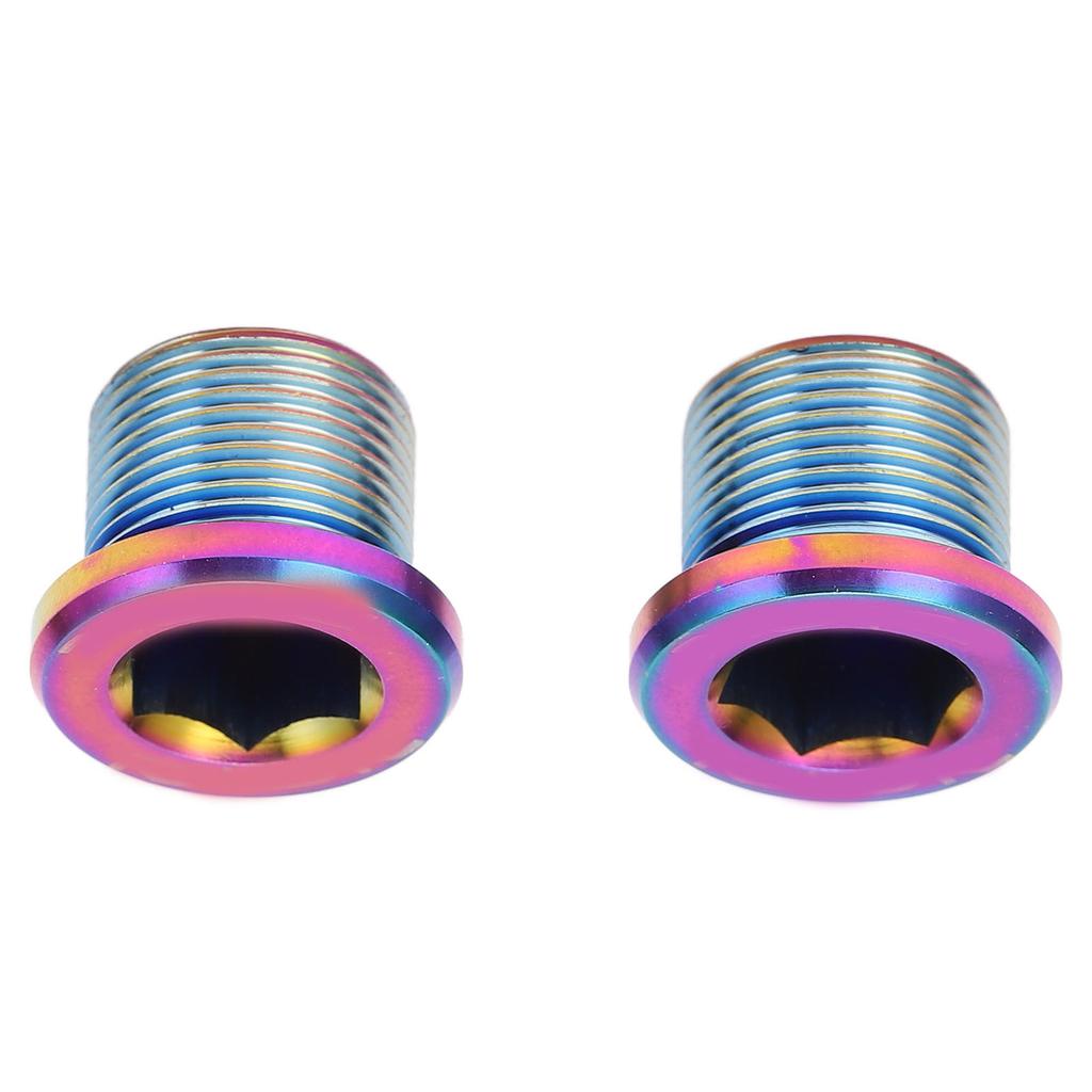 Bike Crank Screw Rust Proof Metal Chain Wheel Nut Bike Crankset Arm Fixing Screw for Road Bikes 2pcs