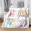 1pc, Duffy and Friends (1) Cozy Flannel Throw Blanket Perfect Gift for Bedroom, Living Room, Travel, Camping, Car