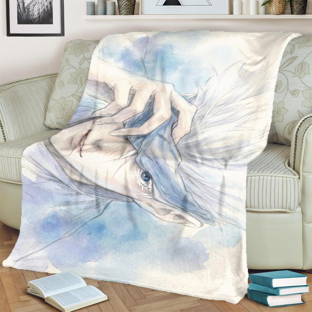 Jujutsu Kaisen Warm Flannel Blanket for Bedrooms, Sofas, Beds, Chairs, Picnics, Travel and Home
